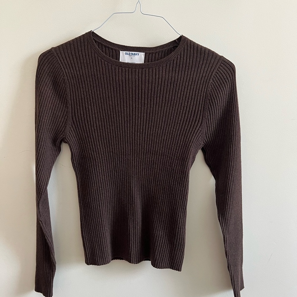 Old Navy Women's Chocolate Long Sleeve Top